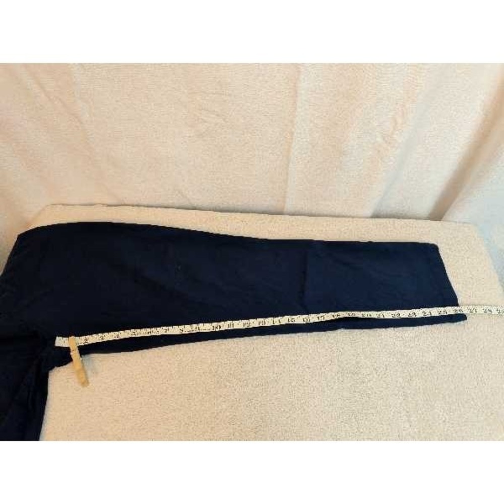 Chicos 2 Ankle Pants Navy Blue Stretchy Nylon Spandex Comfort Slim Fit C-4 - Picture 7 of 7